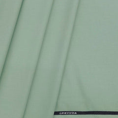 Trouser Fabric Graviera 4Way Lycra Premium Plain Colour Light Green