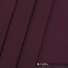 Trouser Fabric Graviera 4Way Lycra Premium Plain Color Dark Coffee