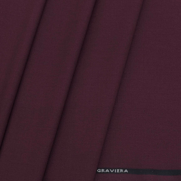 Trouser Fabric Graviera 4Way Lycra Premium Plain Color Dark Coffee