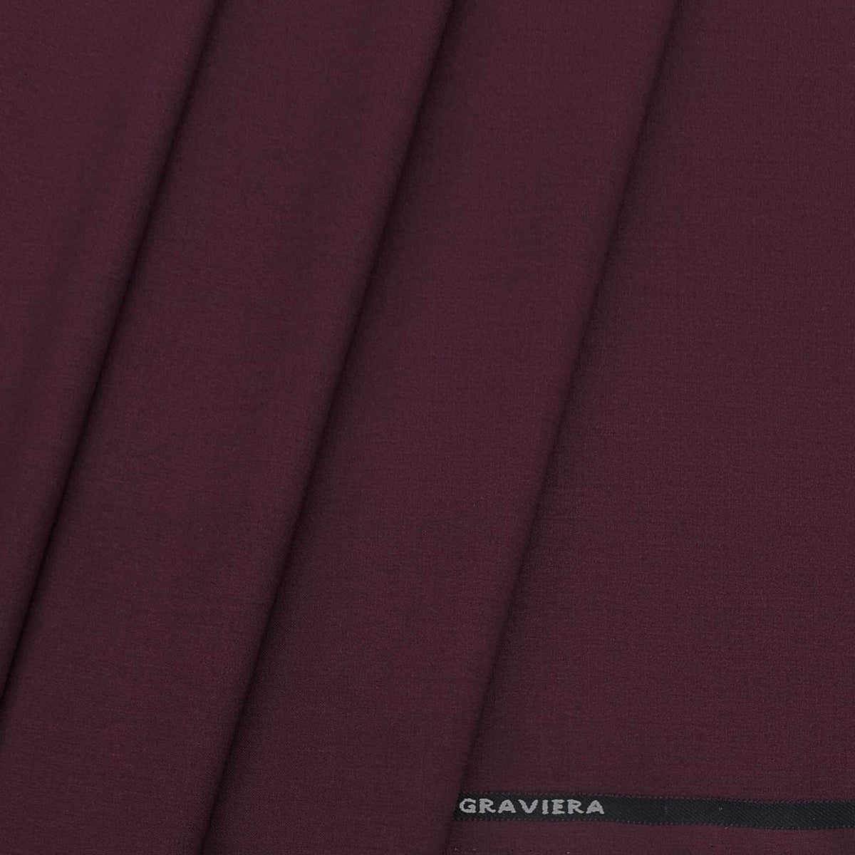 Trouser Fabric Graviera 4Way Lycra Premium Plain Color Maroon Wine