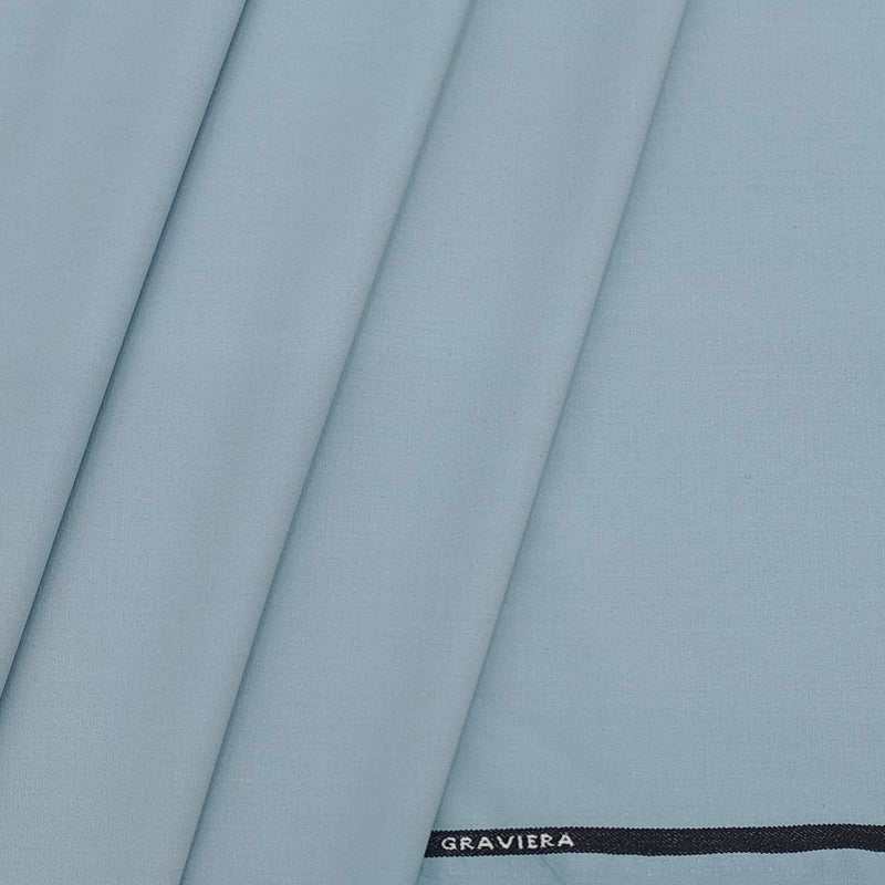 Trouser Fabric Graviera 4Way Lycra Premium Plain Color Ice Blue