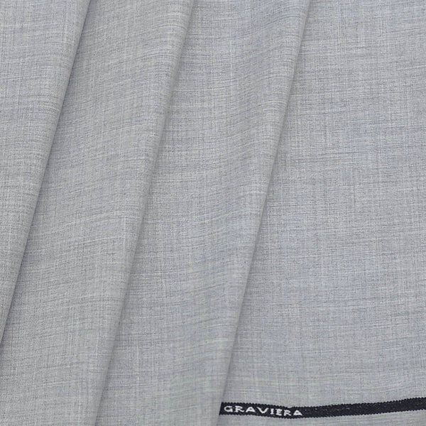 Trouser Fabric Graviera 4Way Lycra Premium Plain Color Silver