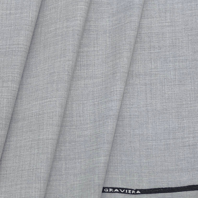 Trouser Fabric Graviera 4Way Lycra Premium Plain Color Silver