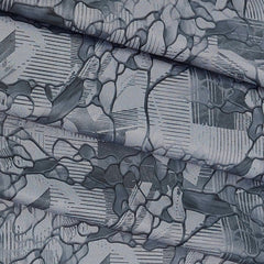 Shirt Fabric Raymond Polished Cotton Digital Printed Colour Light Black N Off White
