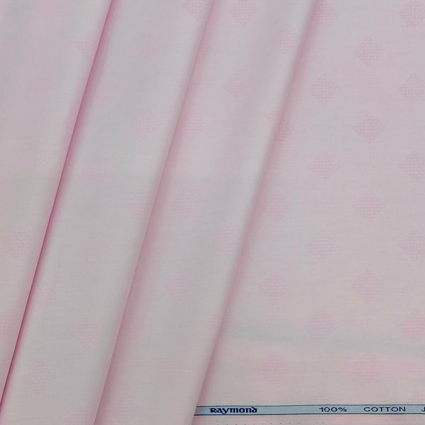 Raymond Premium Giza Cotton Jacquard Shirt Fabric Colour Light Pink