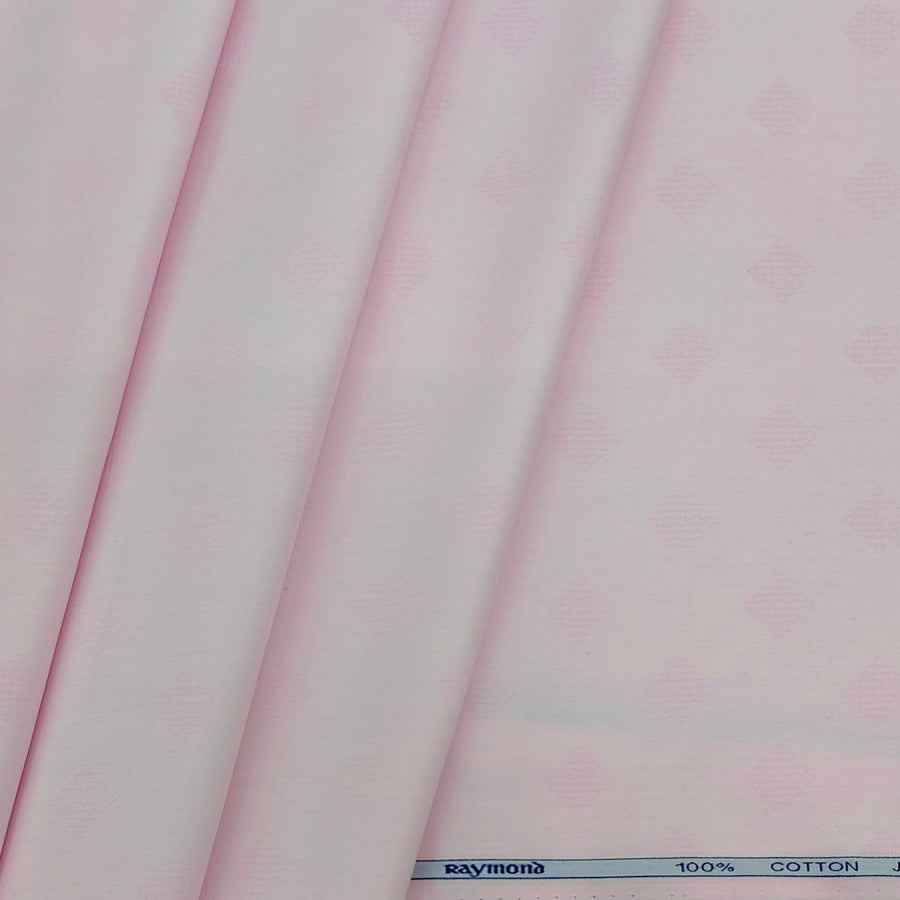 Raymond Premium Giza Cotton Jacquard Shirt Fabric Colour Light Pink