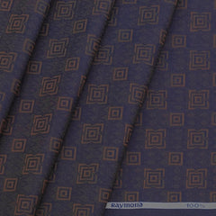 Raymond Premium Giza Cotton Jacquard Shirt Fabric Colour Denim Blue