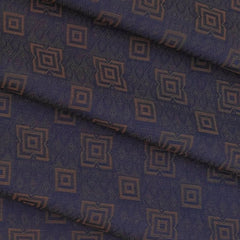 Raymond Premium Giza Cotton Jacquard Shirt Fabric Colour Denim Blue