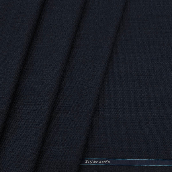 Trouser Fabric Siyaram PV Check Colour Prussian Blue