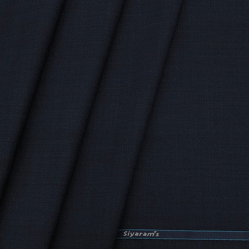 Trouser Fabric Siyaram PV Check Colour Prussian Blue