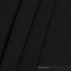 Trouser Fabric Siyaram PV Plain Colour Black