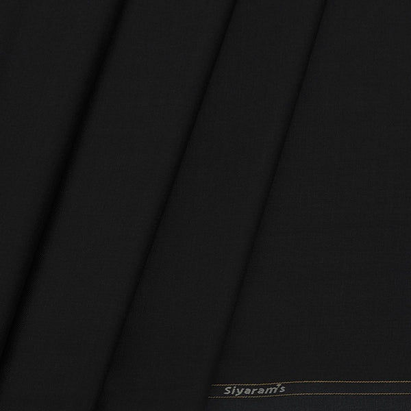 Trouser Fabric Siyaram PV Plain Colour Black