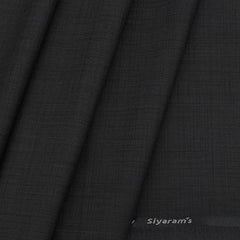Trouser Fabric Siyaram PV Check Colour Light Smoky Black