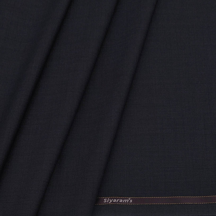 Trouser Fabric Siyaram PV Plain Colour Indigo Wine
