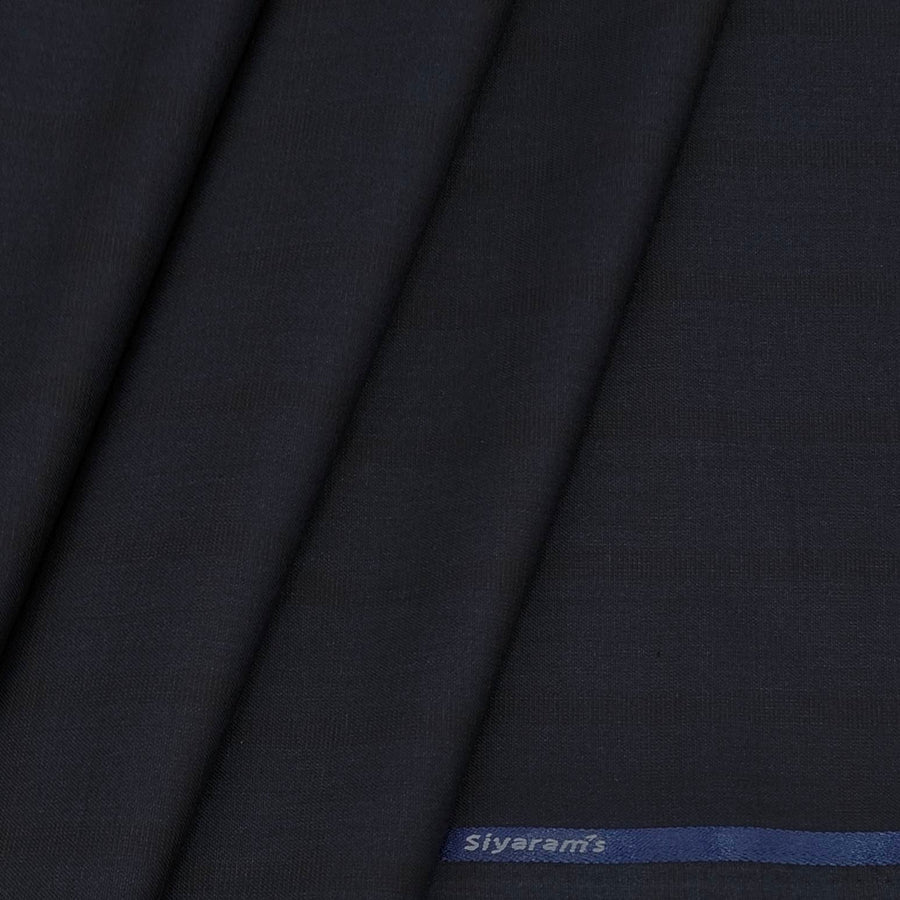 Trouser Fabric Siyaram PV Broad Check Colour Midnight Blue