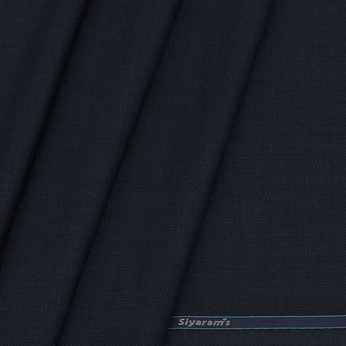 Trouser Fabric Siyaram PV Mix Check Colour Indigo Blue