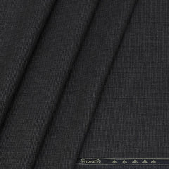 Trouser Fabric Siyaram PV Mix Check Colour Saddle Brown