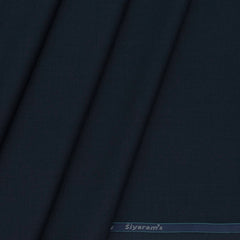 Trouser Fabric Siyaram PV Plain Colour Denik Blue