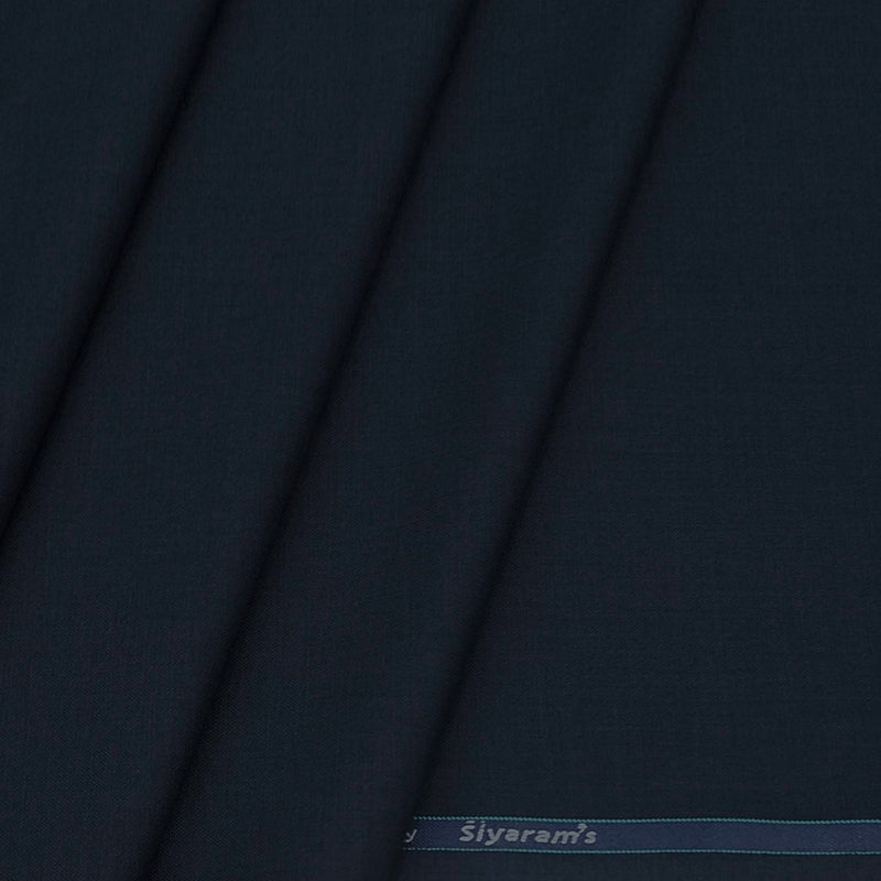 Trouser Fabric Siyaram PV Plain Colour Denik Blue