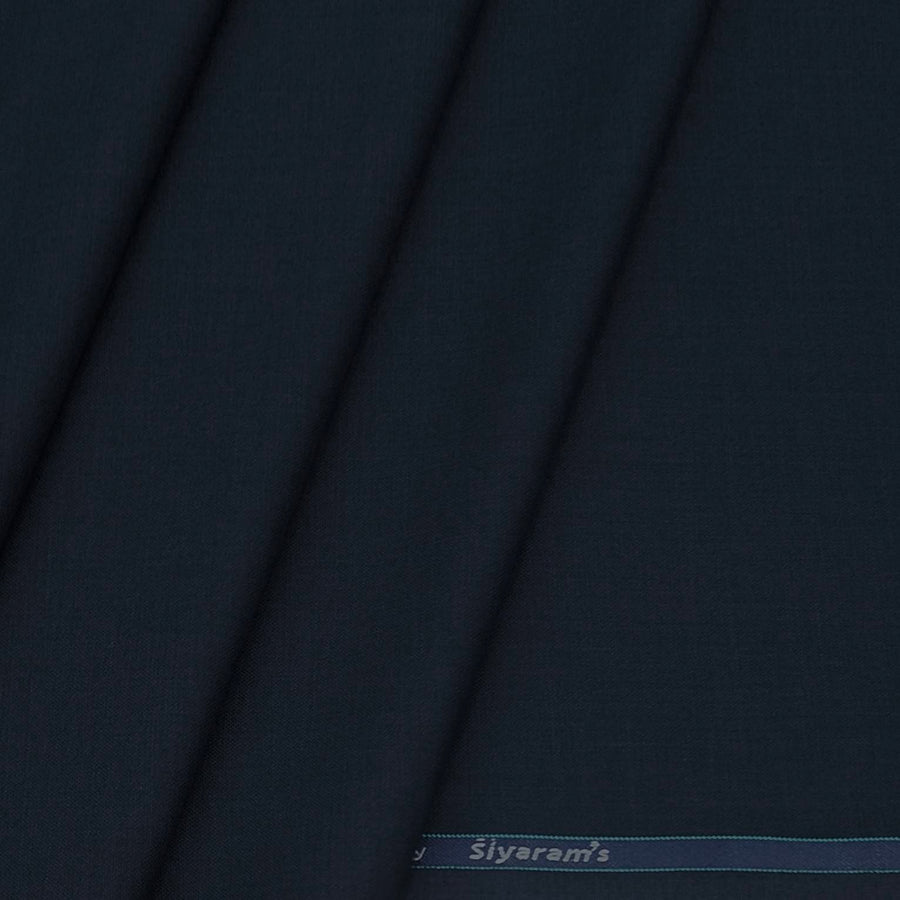 Trouser Fabric Siyaram PV Plain Colour Denim Blue