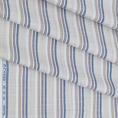 Shirt Fabric Arvind Giza Cotton Broad Lining Patta Colour Gray n Brown