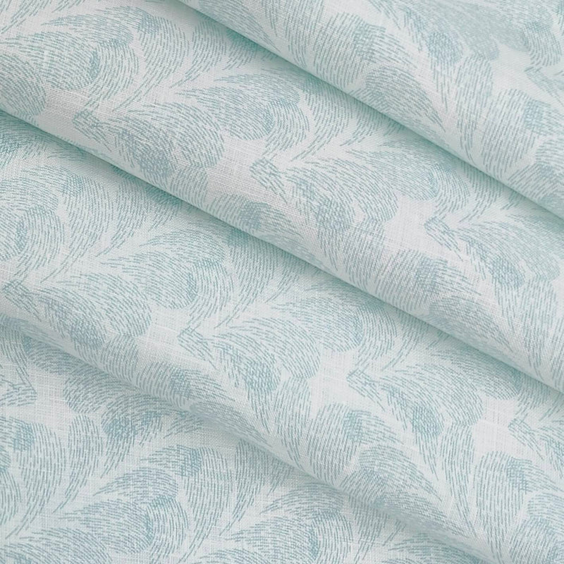 Shirt Fabric Linen Club Pure Linen Printed Colour Mint Green