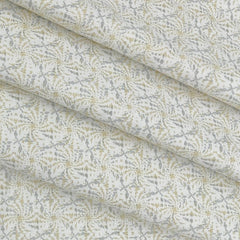 Shirt Fabric Linen Club Linen Blended Printed Colour Greyish Green