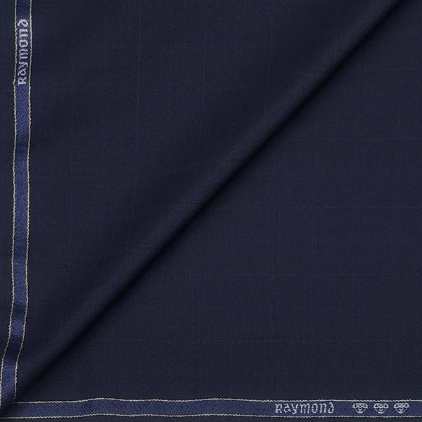 Trouser Fabric Raymond Broad Check Colour Yale Blue