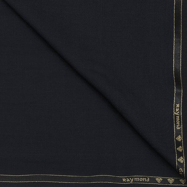Trouser Fabric Raymond Dull Check Colour Dark Blue