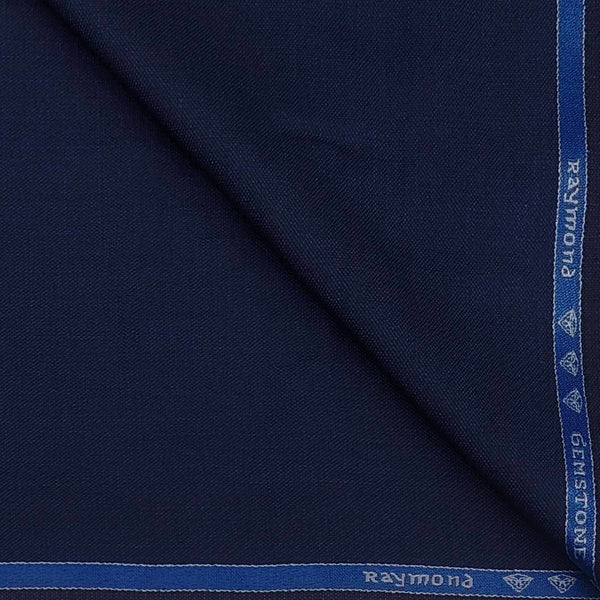 Trouser Fabric Raymond Slub Colour Hunt Blue