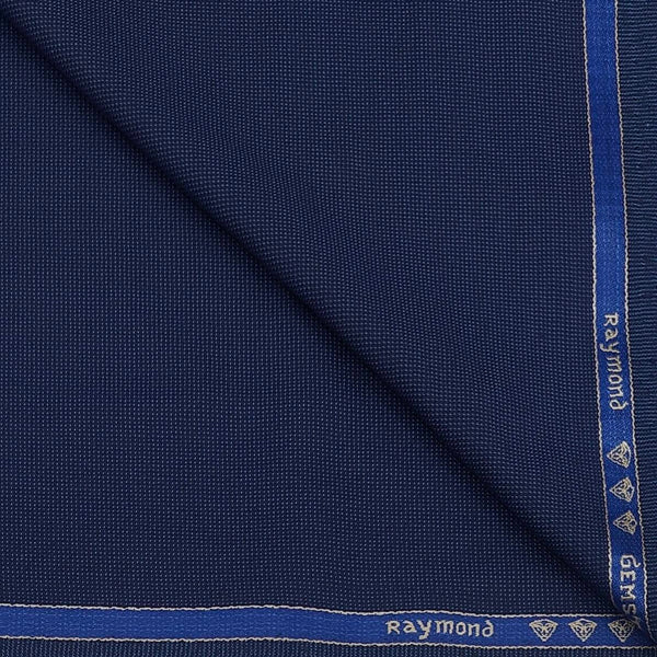 Trouser Fabric Raymond Pin Dotted Colour Usafa Blue