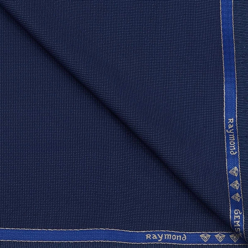 Trouser Fabric Raymond Pin Dotted Colour Usafa Blue