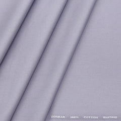Trouser Fabric Donear Pure Cotton Plain Colour Wisteria Purple