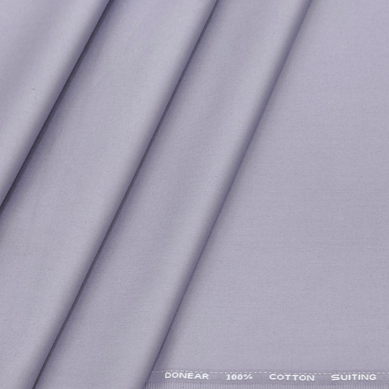 Trouser Fabric Donear Pure Cotton Plain Colour Wisteria Purple