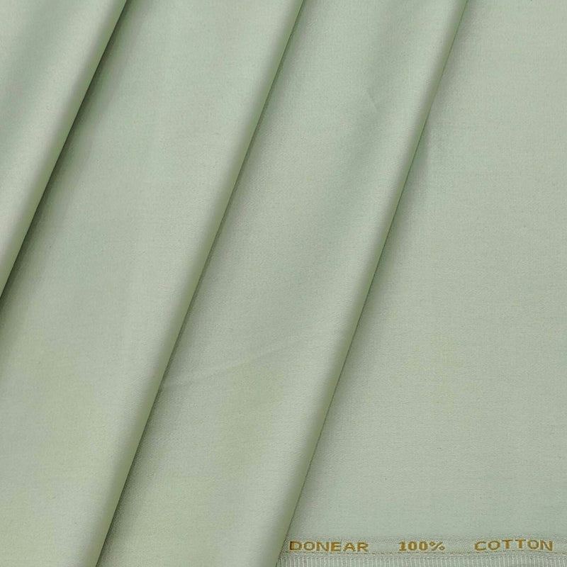 Trouser Fabric Donear Pure Cotton Plain Colour Budding Green