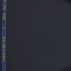 Trouser Fabric Reid & Taylor 130s Wool Blended Pin Lining Colour Neavy Blue