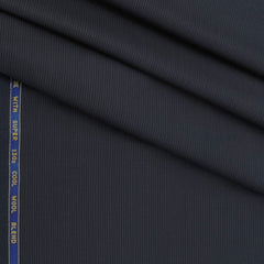 Trouser Fabric Reid & Taylor 130s Wool Blended Pin Lining Colour Neavy Blue