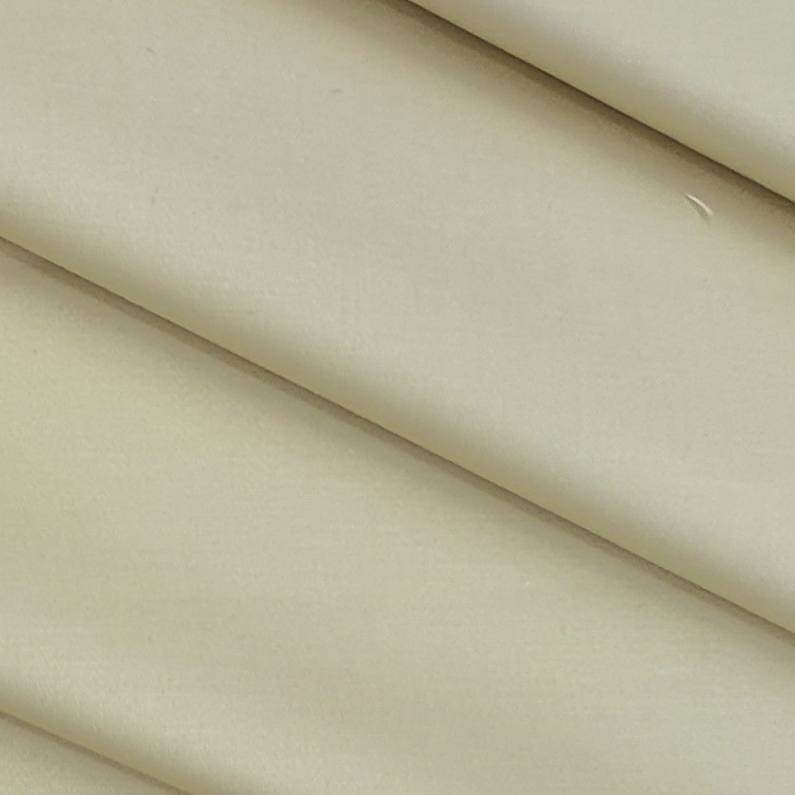 Trouser Fabric Donear Pure Cotton Plain Colour Cream Yellow