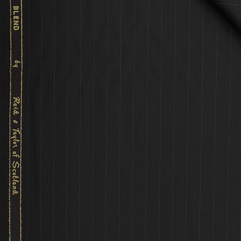 Trouser Fabric Reid & Taylor 120s Wool Blended Lining Colour Black