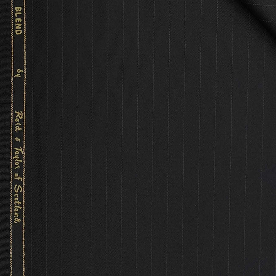 Trouser Fabric Reid & Taylor 120s Wool Blended Lining Colour Black