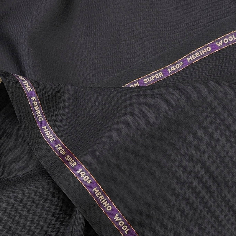 Trouser Fabric Raymond 45% Wool Super 140’s Pin Lining (Dark Purple)