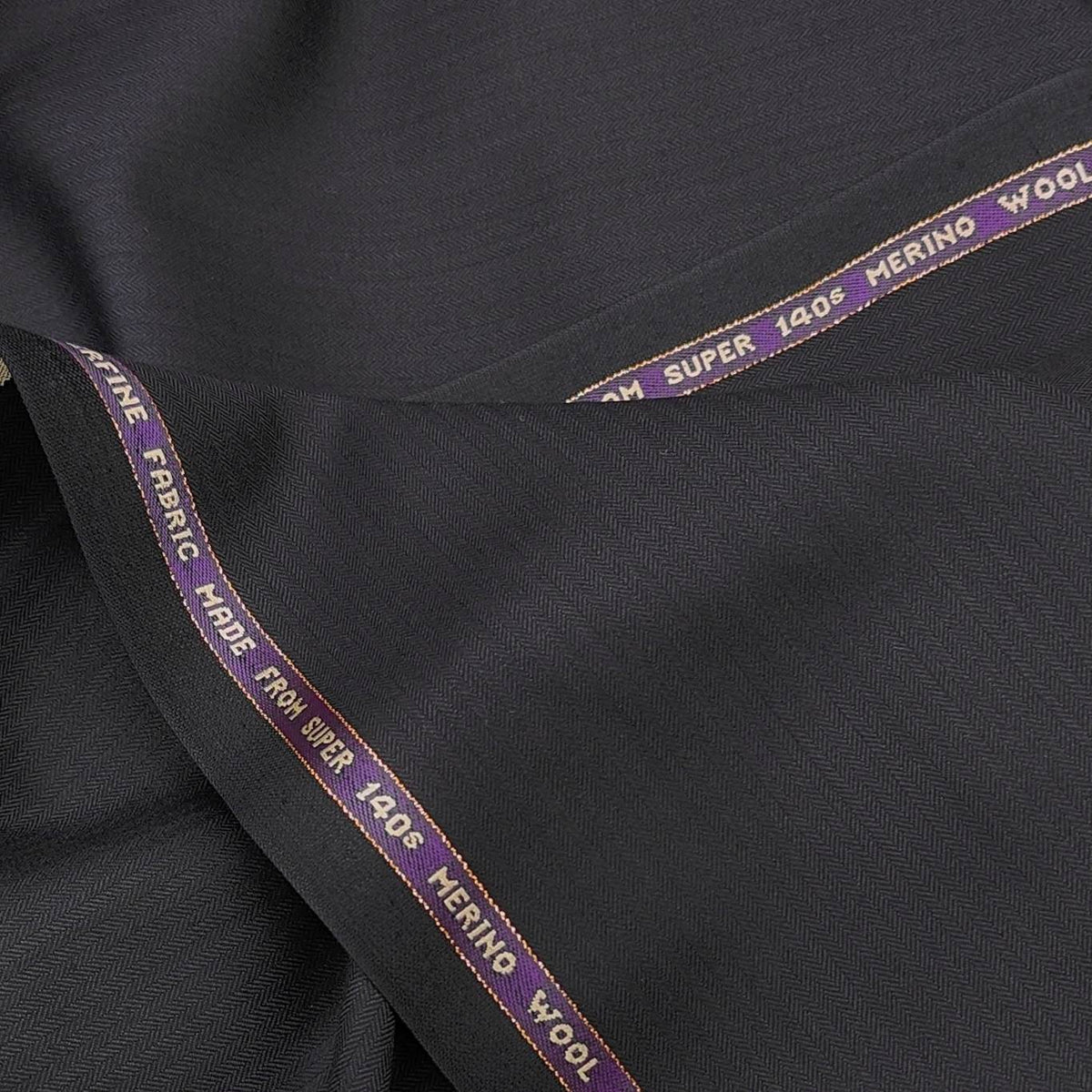 Trouser Fabric Raymond 45% Wool Super 140’s Pin Lining (Dark Purple)