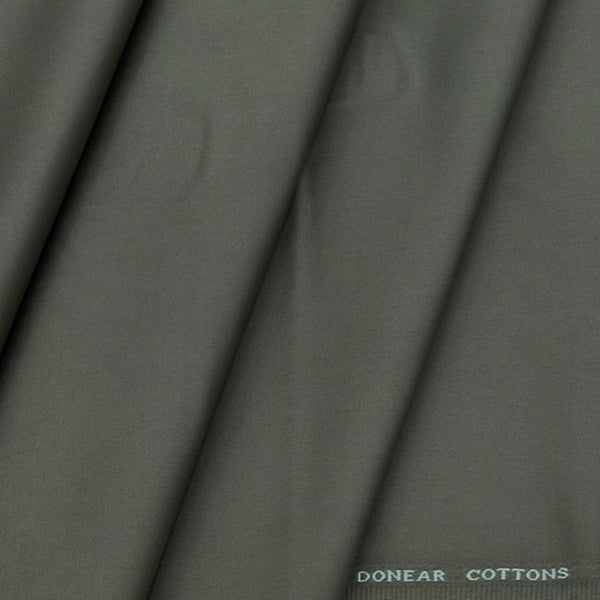 Trouser Fabric Donear Fine Pure Cotton stretchable Plain Colour Sage Green