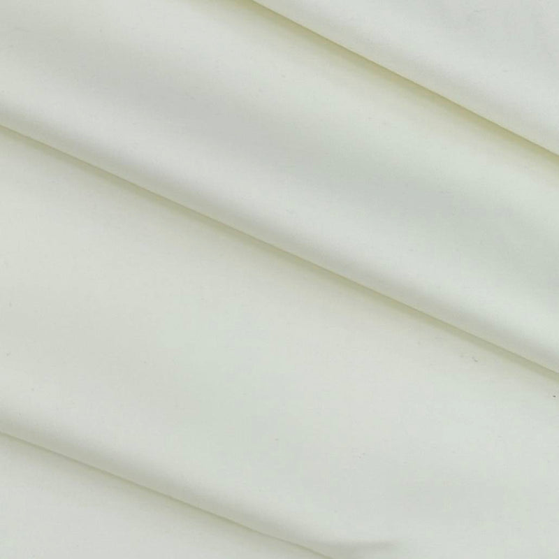 Trouser Fabric Donear Fine Pure Cotton stretchable Plain Colour Off White