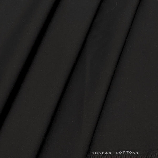 Trouser Fabric Donear Fine Pure Cotton stretchable Plain Colour Dark Brown