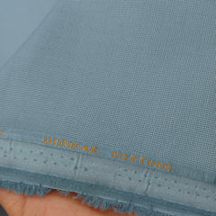 Trouser Fabric Donear Pure Cotton self Structure Colour Steel Blue