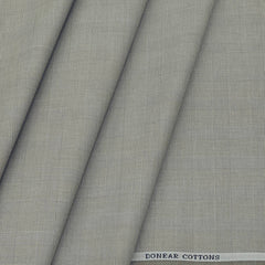 Trouser Fabric Donear Fine Pure Cotton stretchable Mild Check Colour Mushroom Beige
