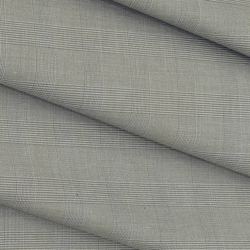 Trouser Fabric Donear Fine Pure Cotton stretchable Mild Check Colour Mushroom Beige