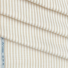 Shirt Fabric Arvind Giza Cotton Lining Colour Light Beige