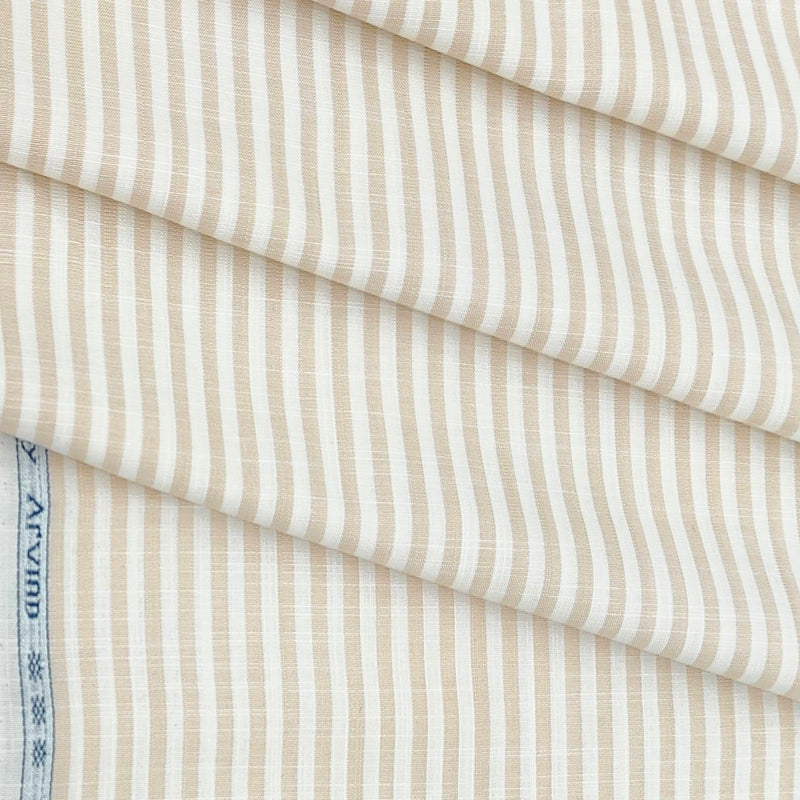 Shirt Fabric Arvind Giza Cotton Lining Colour Light Beige